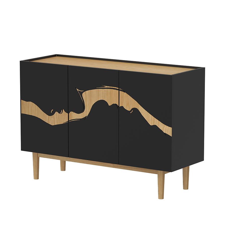 Muse 3-Door Cabinet